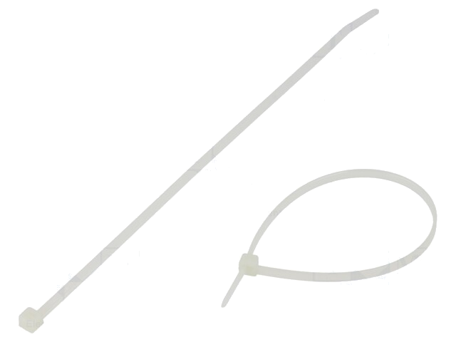 Kabelbinder; L: 190mm; W: 3,5mm; polyamide; 135N; natuurlijk; T Kabelbinder; L: 190mm; W: 3,5mm; polyamide; 135N; natuurlijk; T